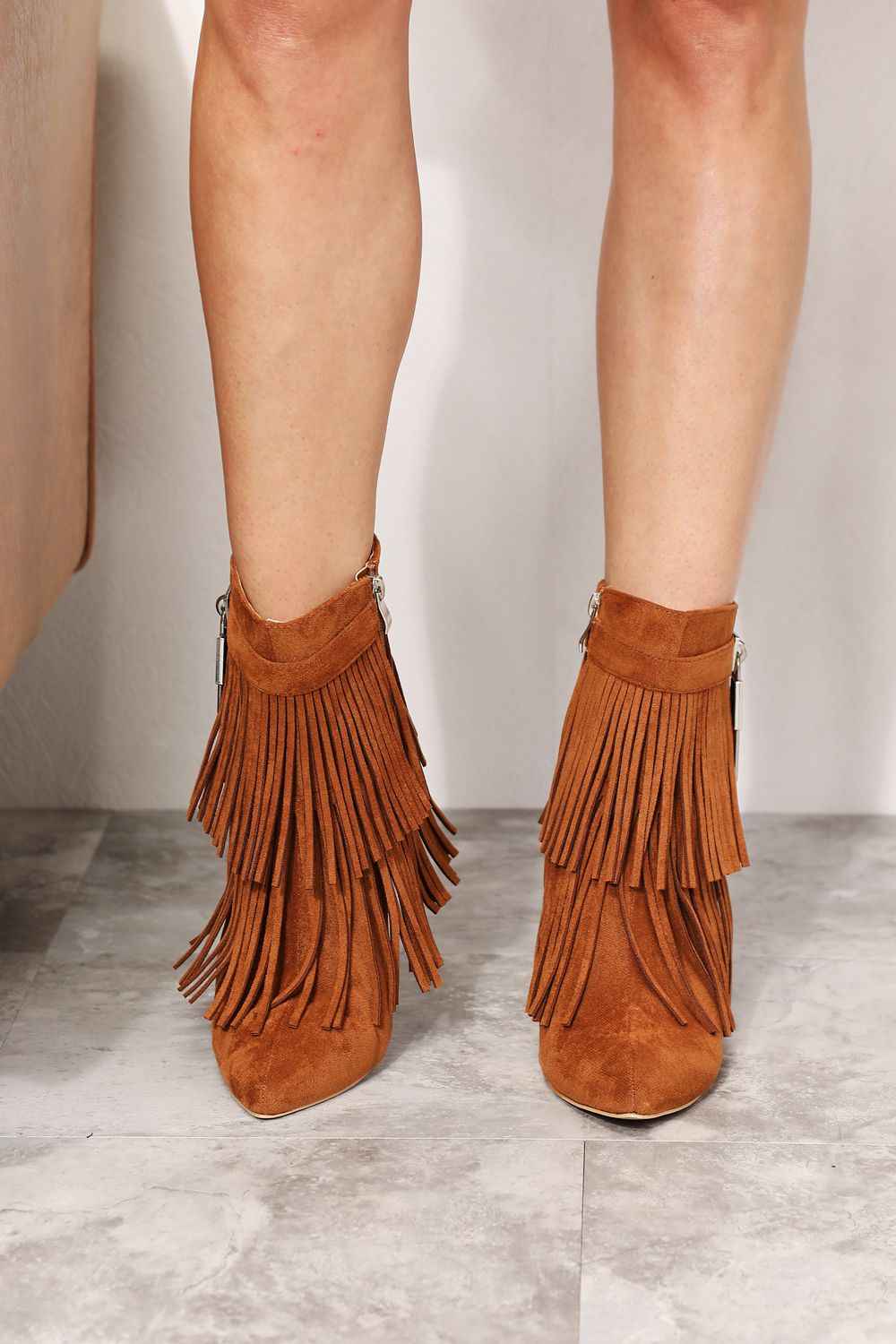 Legend Women's Tassel Wedge : Heel Ankle Booties