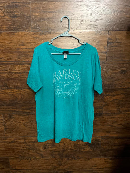 Womens Harley Davidson Rhinestone Nassau Bahamas XXL