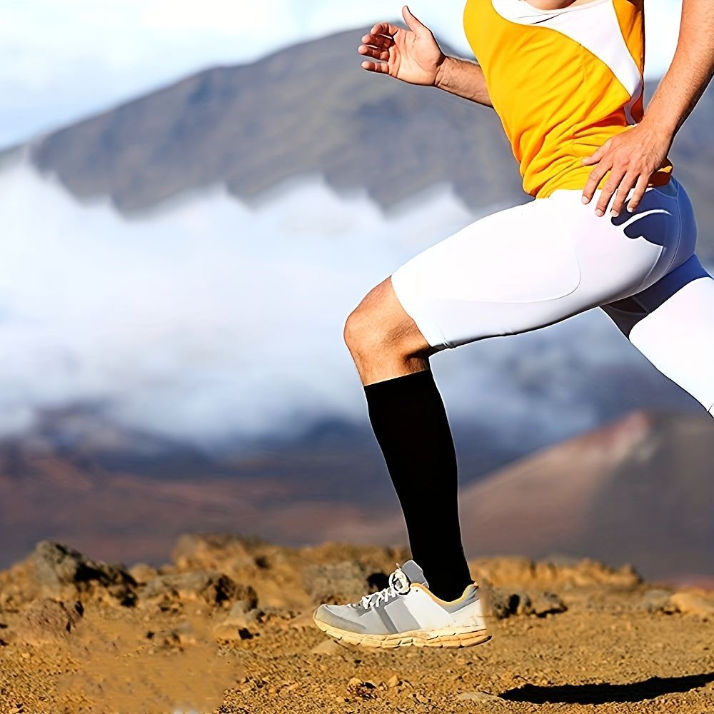 8 Pairs Copper-infused Unisex Compression Socks - Enhanced Circulation Support (10-20 MMHG) - Comfortable Knee High for Nurses, Pregnancy, Running, Hiking, Cycling