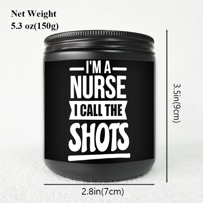 1pc Lavender Scented Candle 5.3Oz Soybean Wax Best Nurse Ever Gifts Idea for Women Men RN Friend Nursing Supervisor Bestie Guy Cowoker Him Her on Practitioner School Nurse Graduation Thank You Appreciation Birthday Christmas