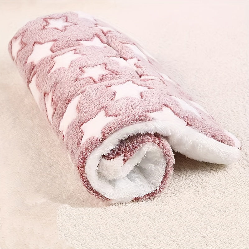 Warm Thickened Flannel Winter Blanket - Multicolor Pet Dog Sleeping Mat - Kennel Mat