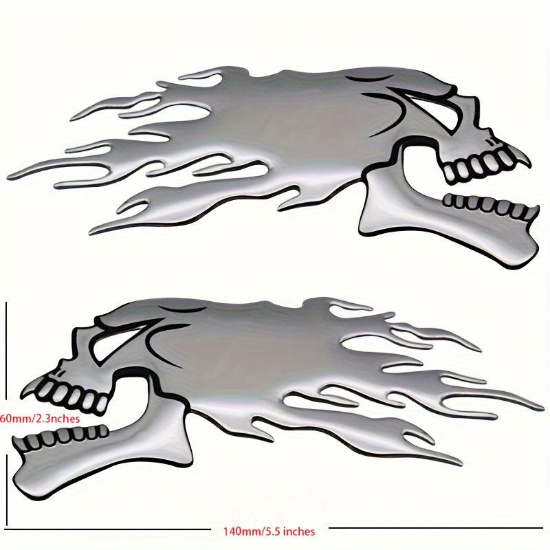 3D Symmetrical Car & Motorcycle Tail Stickers – Durable Silicone Pair for Long-Lasting Style - Premium stickers from Lizard Vigilante - Just $14.99! Shop now at Lizard Vigilante