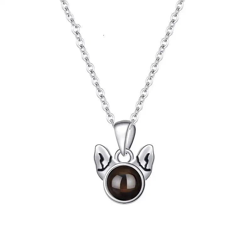 925 Silver Personalized Cute Cat Necklace For Women