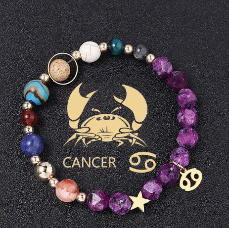 Natural Stone Hemp Stone Cut Surface Eight Planets Personalized Fashionable All-match