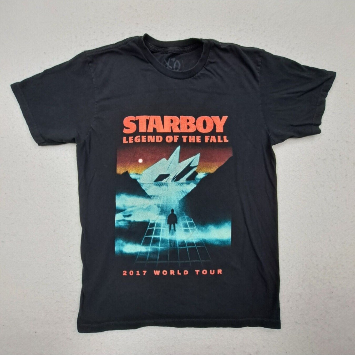 The Weeknd T-Shirt Men Medium Black Starboy 2017 Tour Concert Rap Tee Graphic XO - Premium  from Lizard Vigilante - Just $19.99! Shop now at Lizard Vigilante