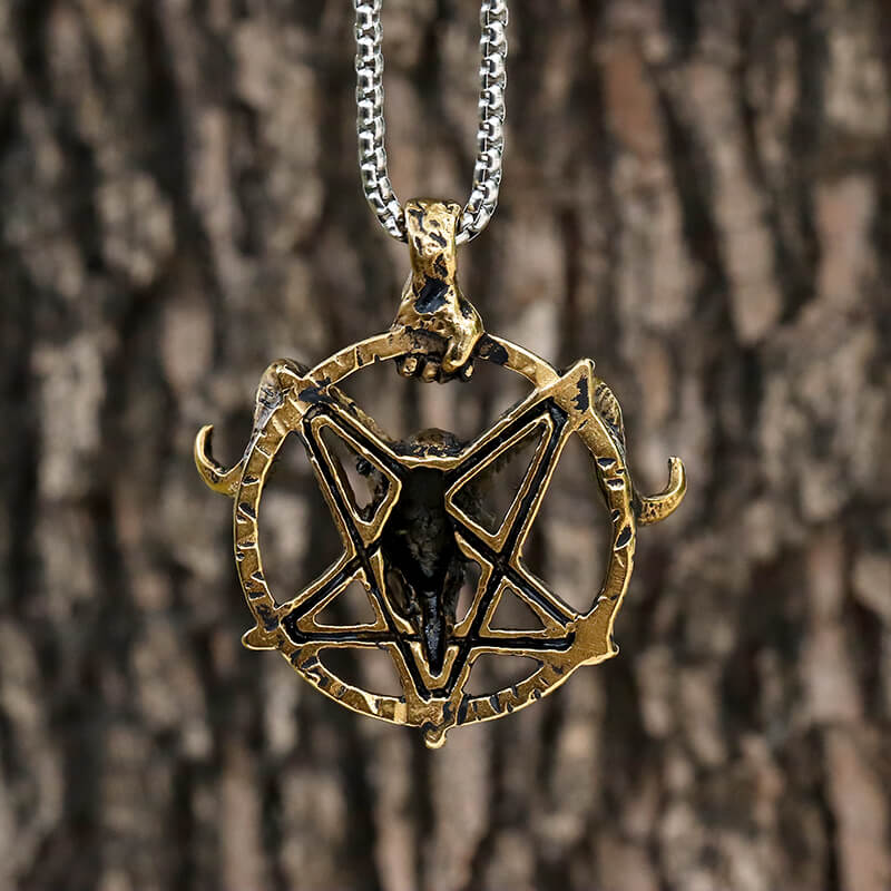 Baphomet Goat Head Stainless Steel Satan Pendant