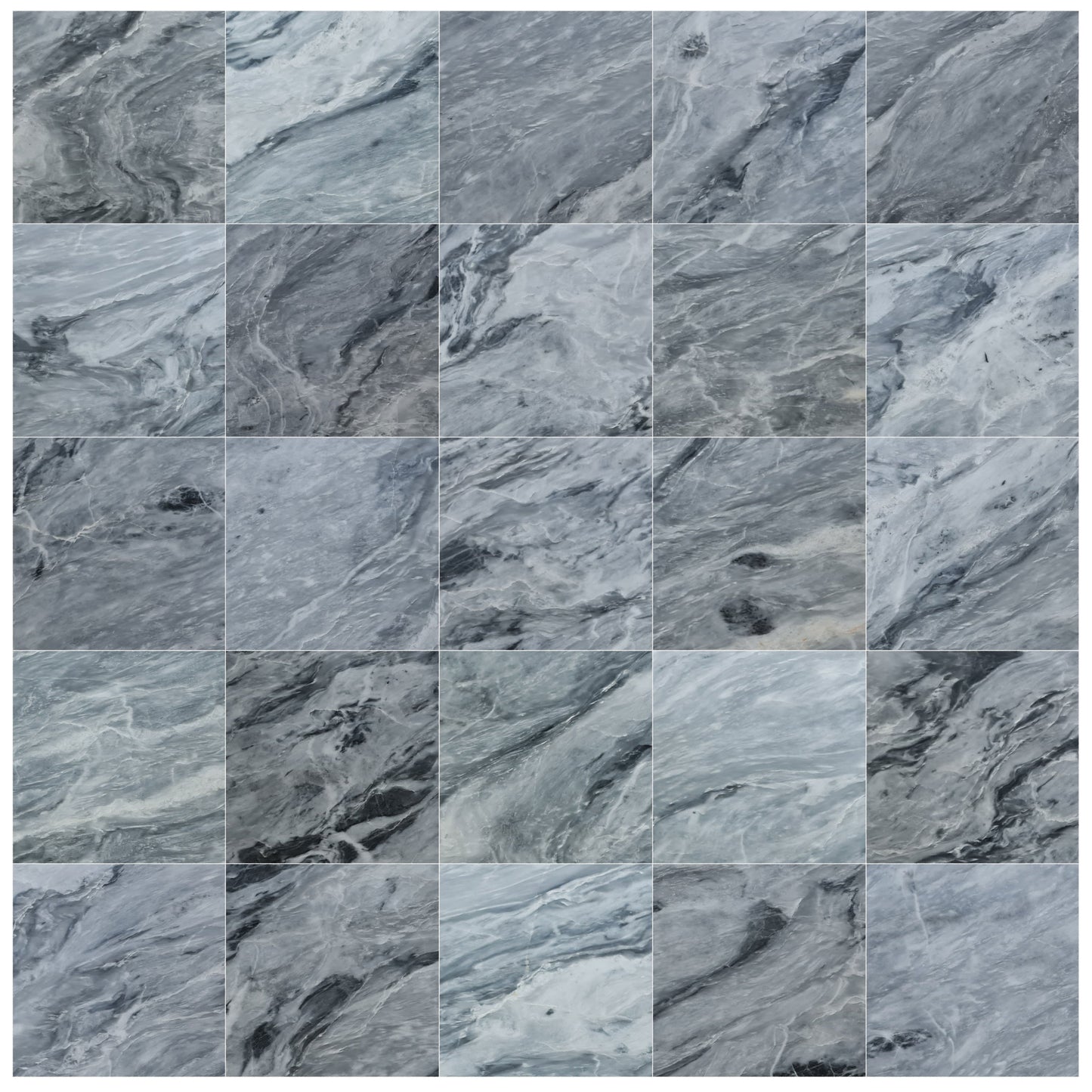 Bardiglio Gray Marble Polished Floor and Wall Tile - Large Format - Livfloors Collection