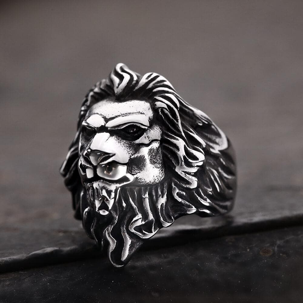 Baroque Lion Stainless Steel Ring