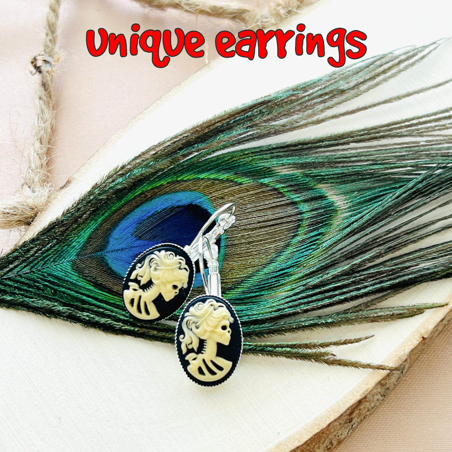 Gothic Lolita lady skeleton came earrings