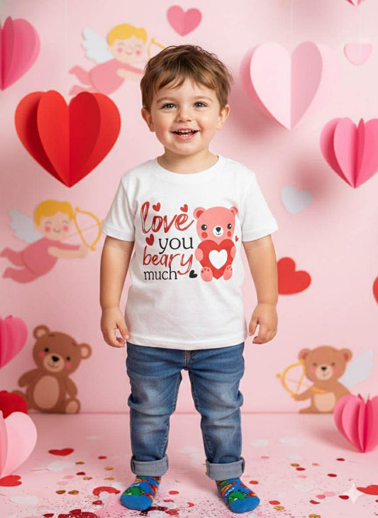 Boy's Handmade Valentine's Day Tees- Short or Long Sleeve Options
