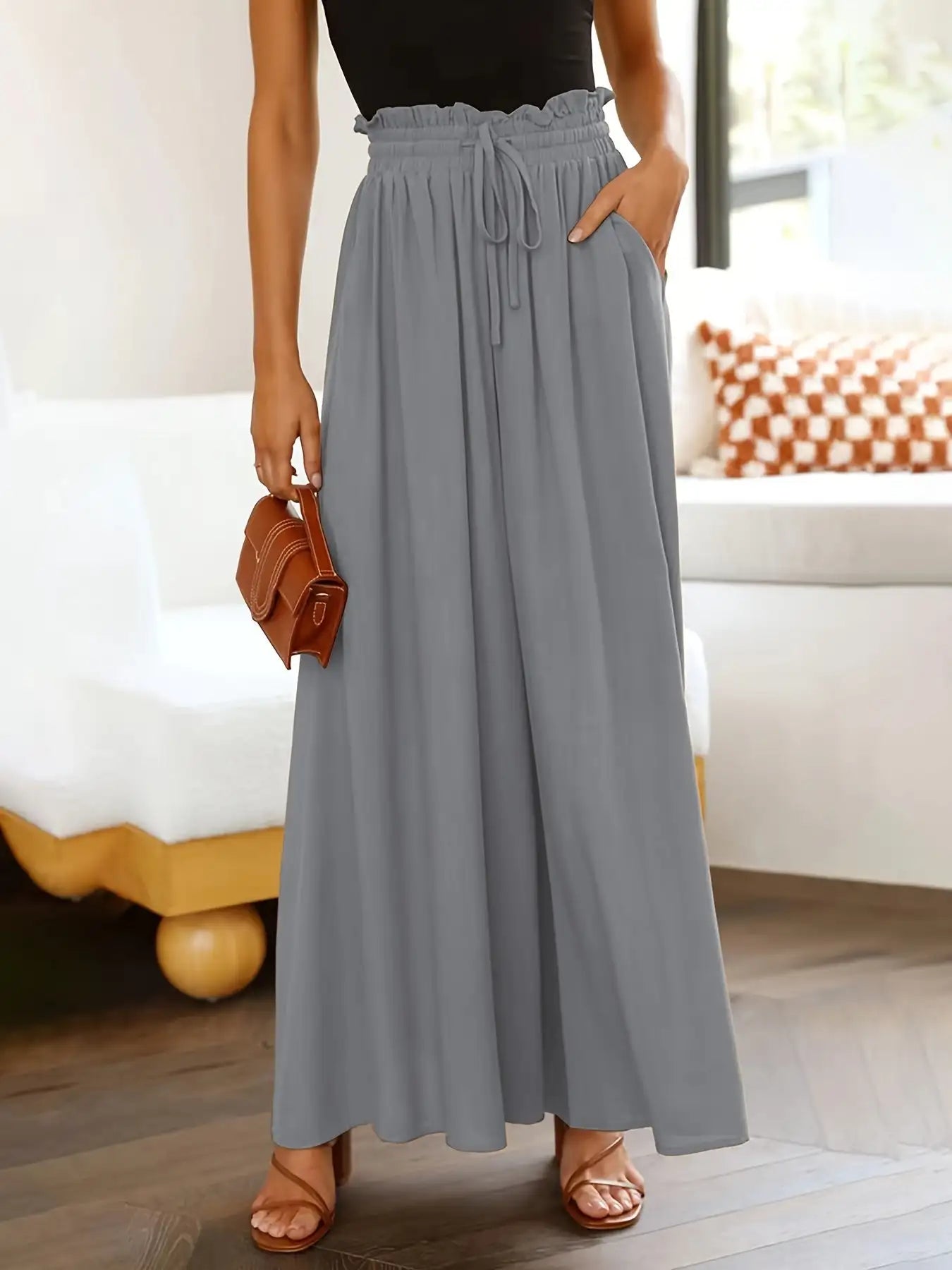 Ladies' Casual Wild Wide-leg Pants