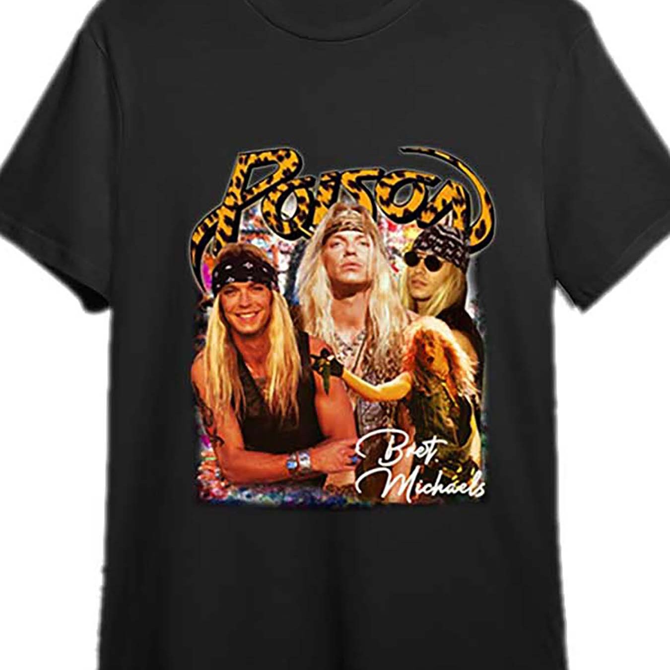 Poison - 80s Glam Rock Band T-Shirt - Premium  from Lizard Vigilante - Just $27.99! Shop now at Lizard Vigilante