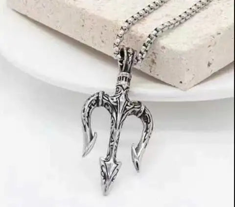 Sea King Trident Cross Border Necklace Pendant
