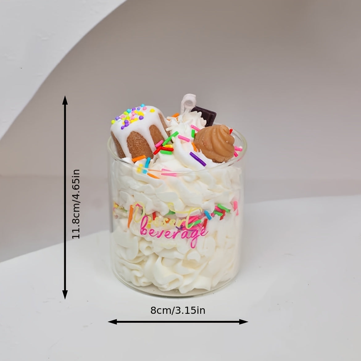 1pc Valentine's Day Scented Candle in Glass Jar - Single-Wick, Glitter Embellished, Indoor Use, Perfect for Cafe, Bakery, Restaurant Decor, Ideal for Mother's Day, Graduation, Juneteenth, Labor Day, Valentines Decorations
