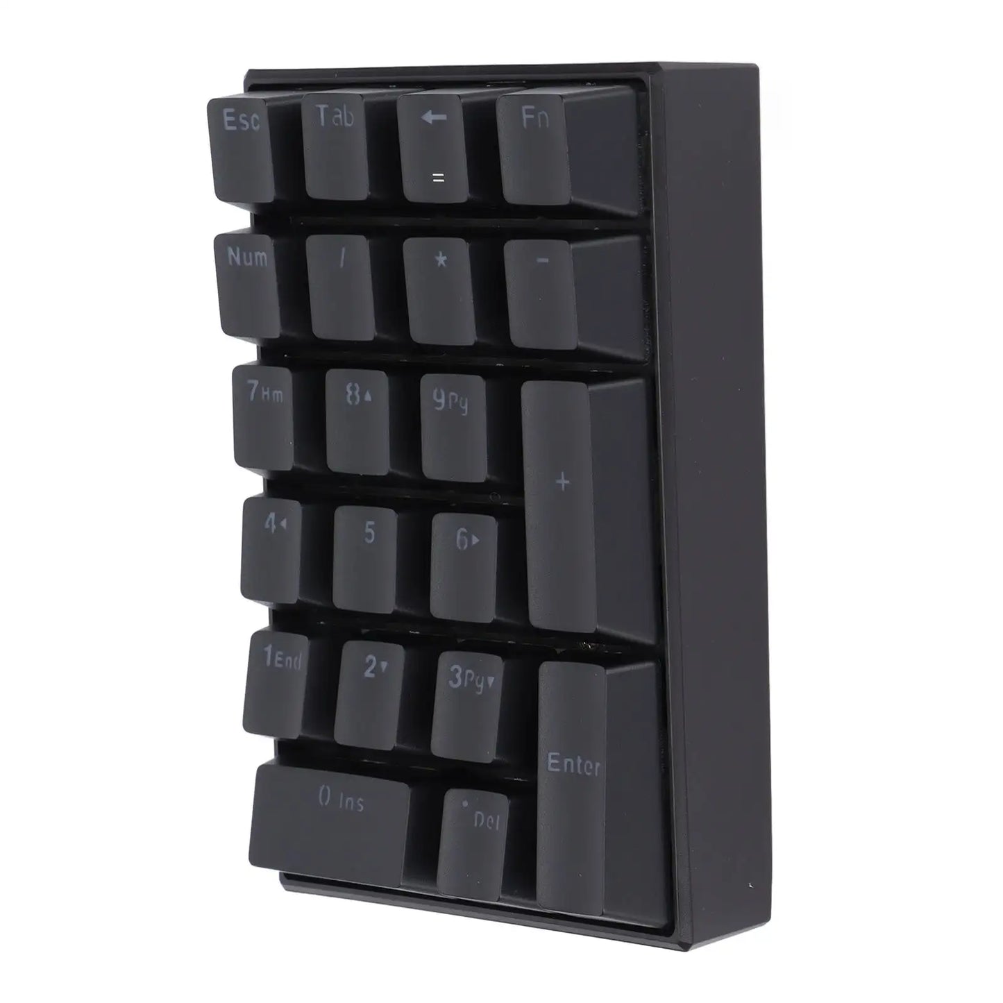 Wired Keyboard Stepped Keycap Fadeless Durable Backlit 21 Keys LED Mechanical KeyboardRed Shaft