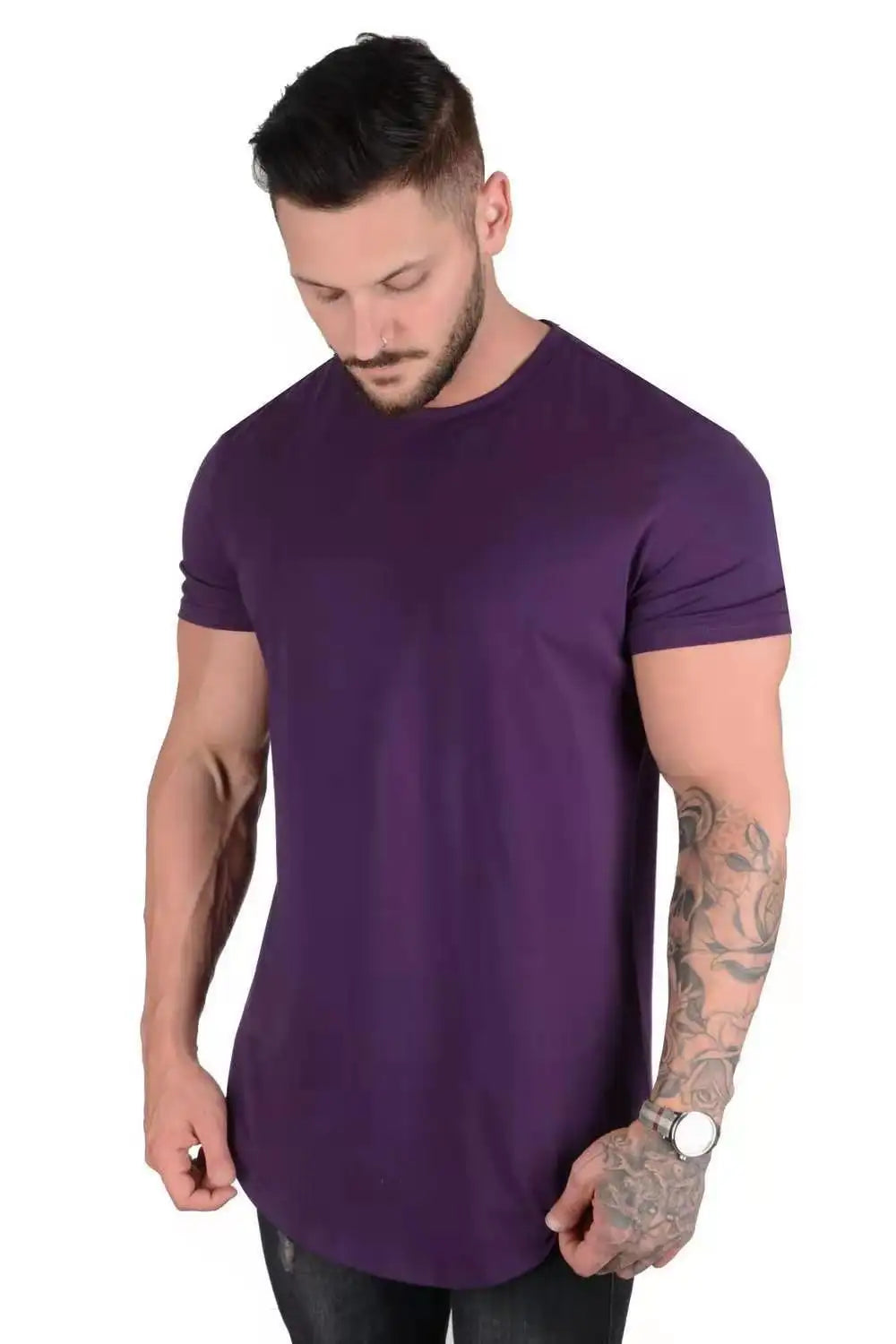 Men's Casual Short-sleeved Sports Fitness T-shirt