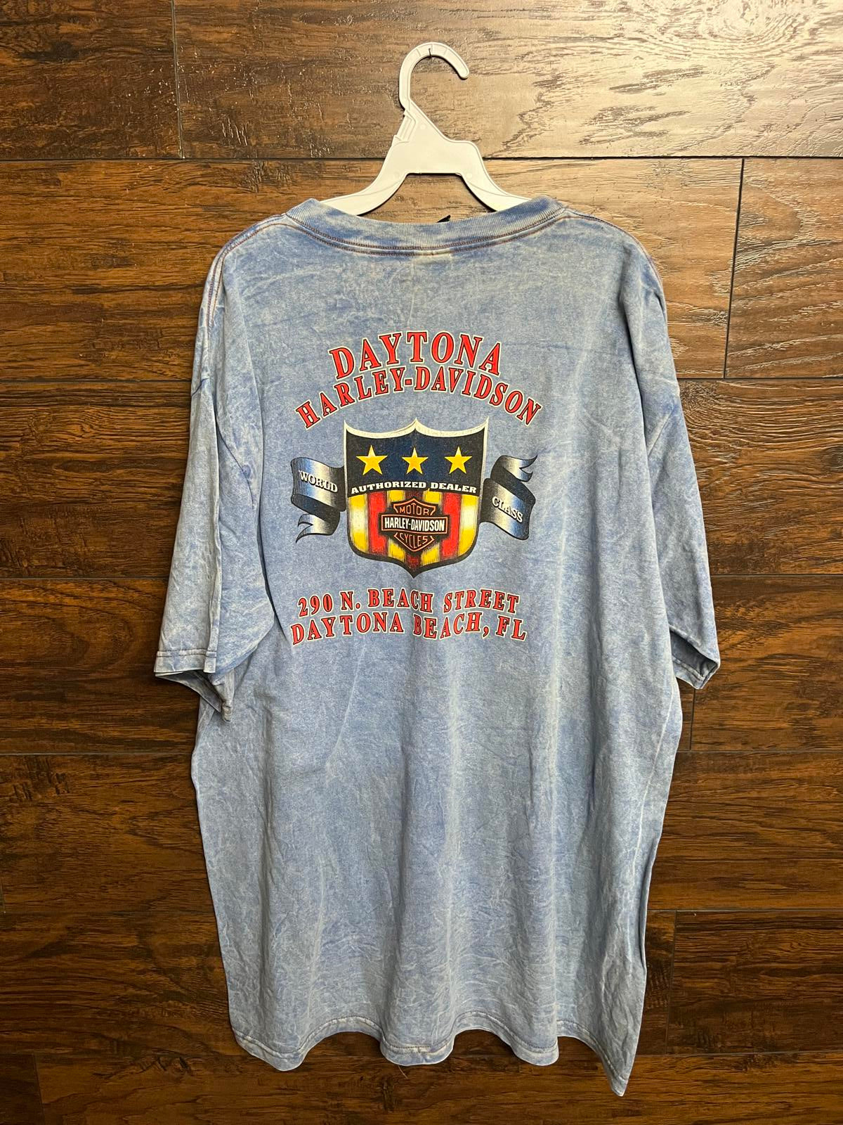 Patriots Harley Davidson T-shirt Daytona Beach Forida Tee XL