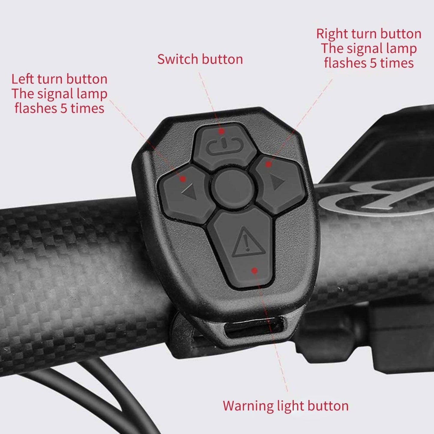 tBicycle Turn Signal Taillight USB Rechargeable Bicycle Tail Rear Light Turn Signal Braking Warning Wireless LED Ultra Bright LED Safety Warning Bike Brake Rear Lights Wireless Remote Control Modes Waterproof Suitable For Mountain Bike Road Bicycle