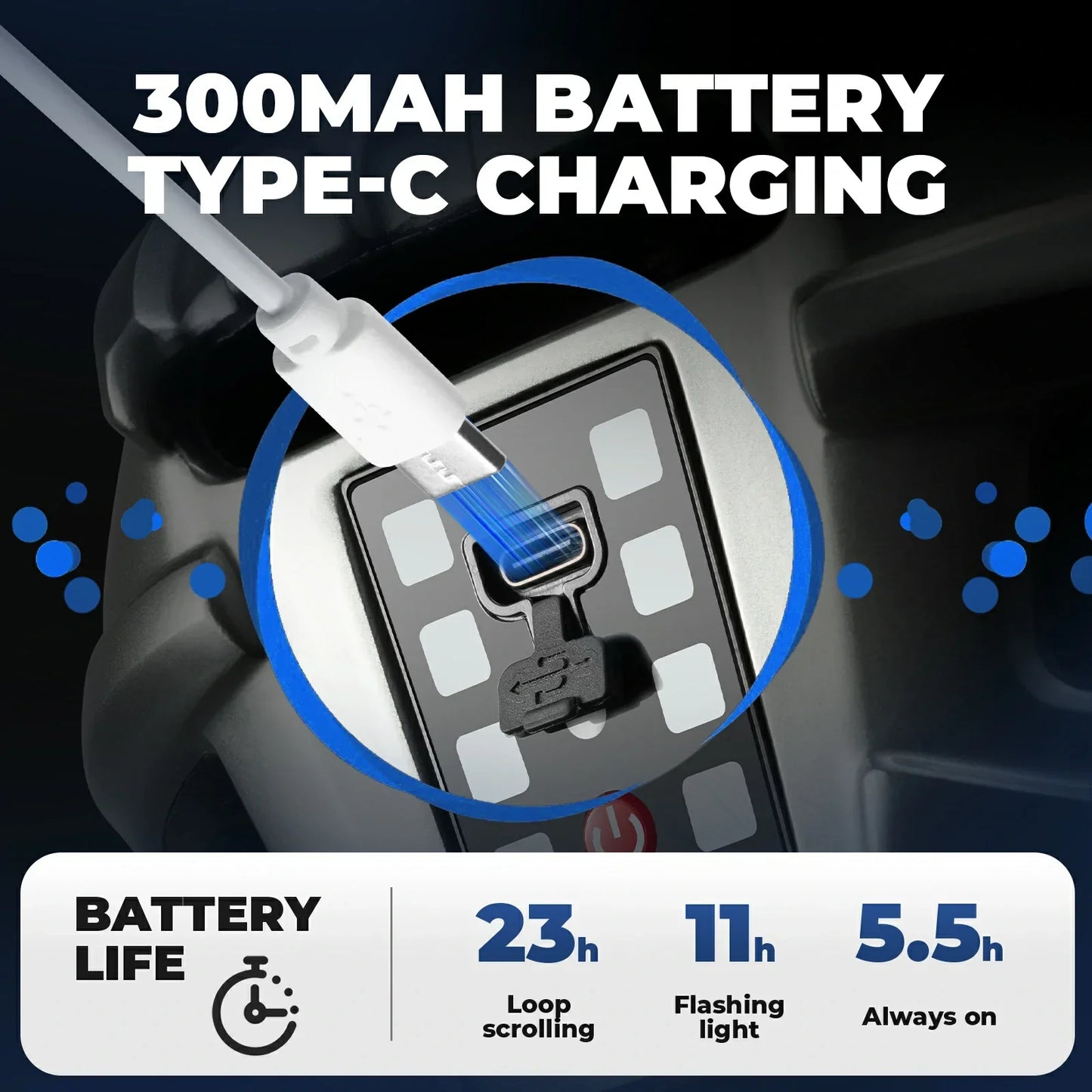 Bike Helmet with Photochromic Visor USB Rechargeable Tail Light