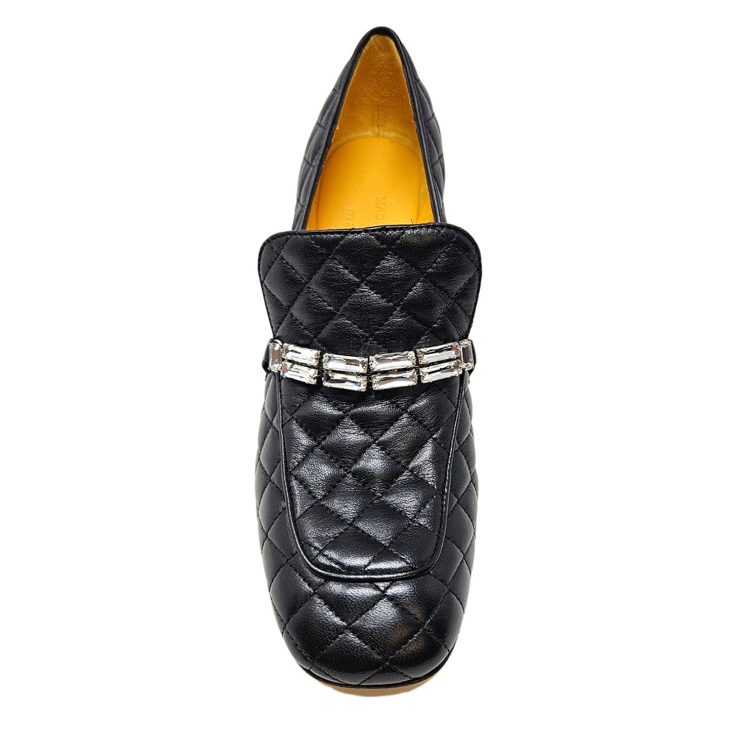 Black Leather Quilted Loafer
