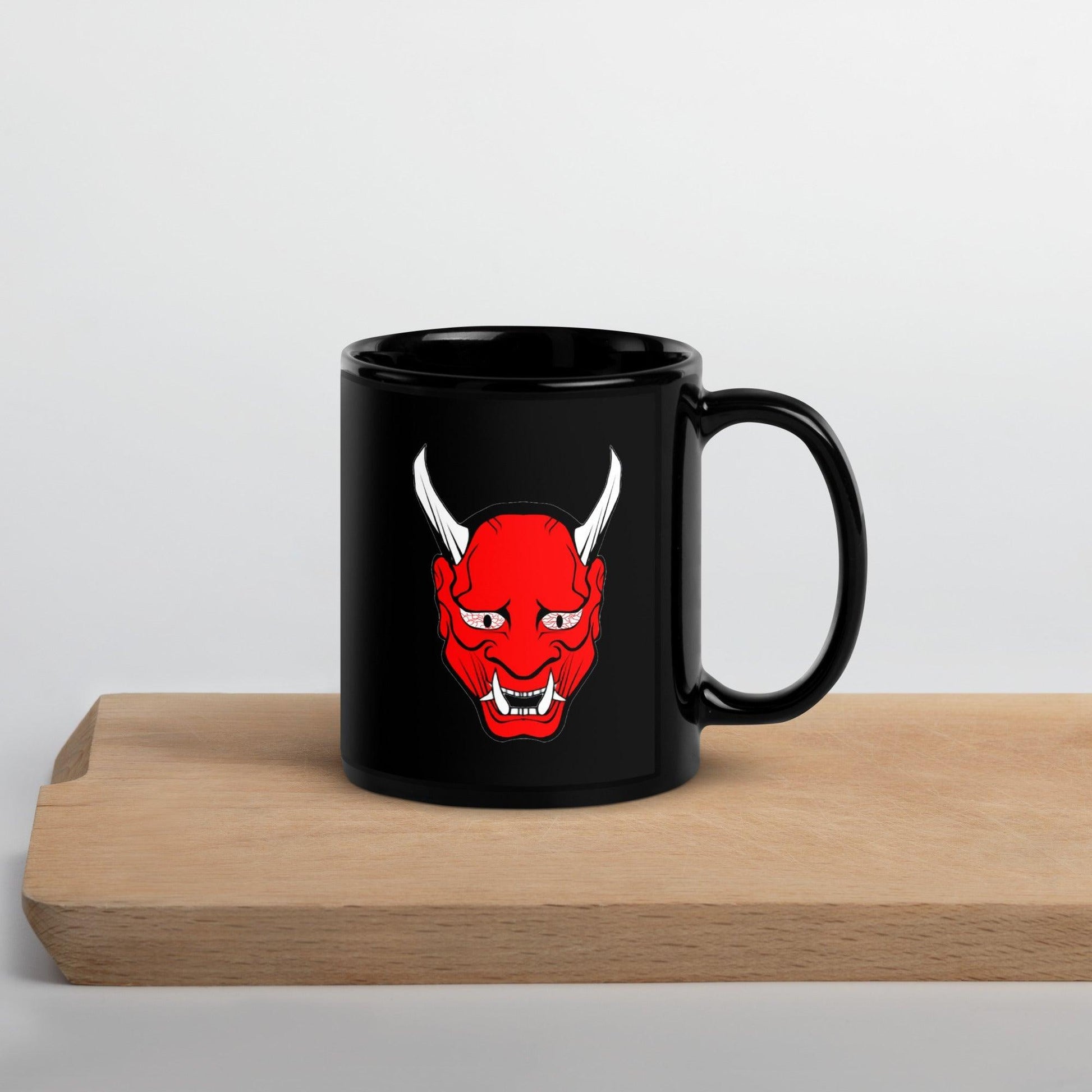 LORD SATAN 666 Red and Black Glossy Mug - Lizard Vigilante