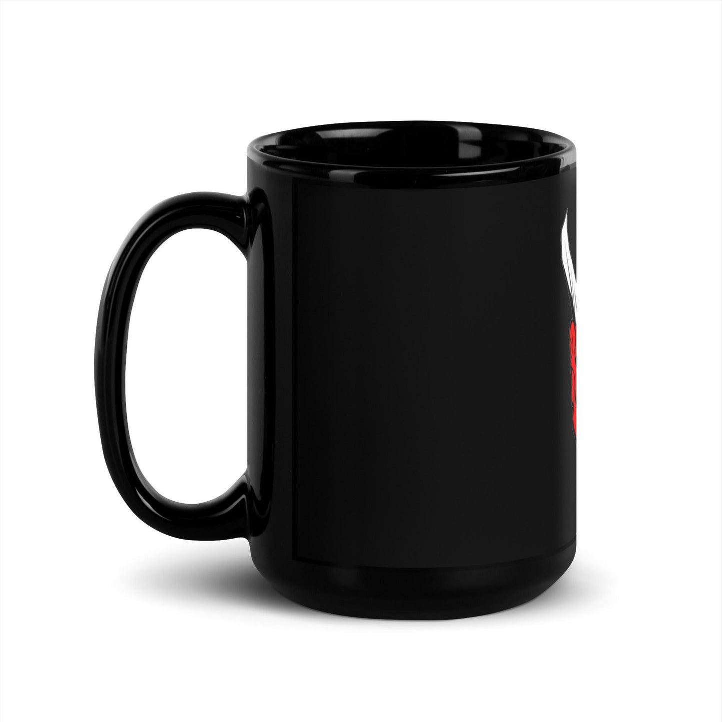 LORD SATAN 666 Red and Black Glossy Mug - Lizard Vigilante