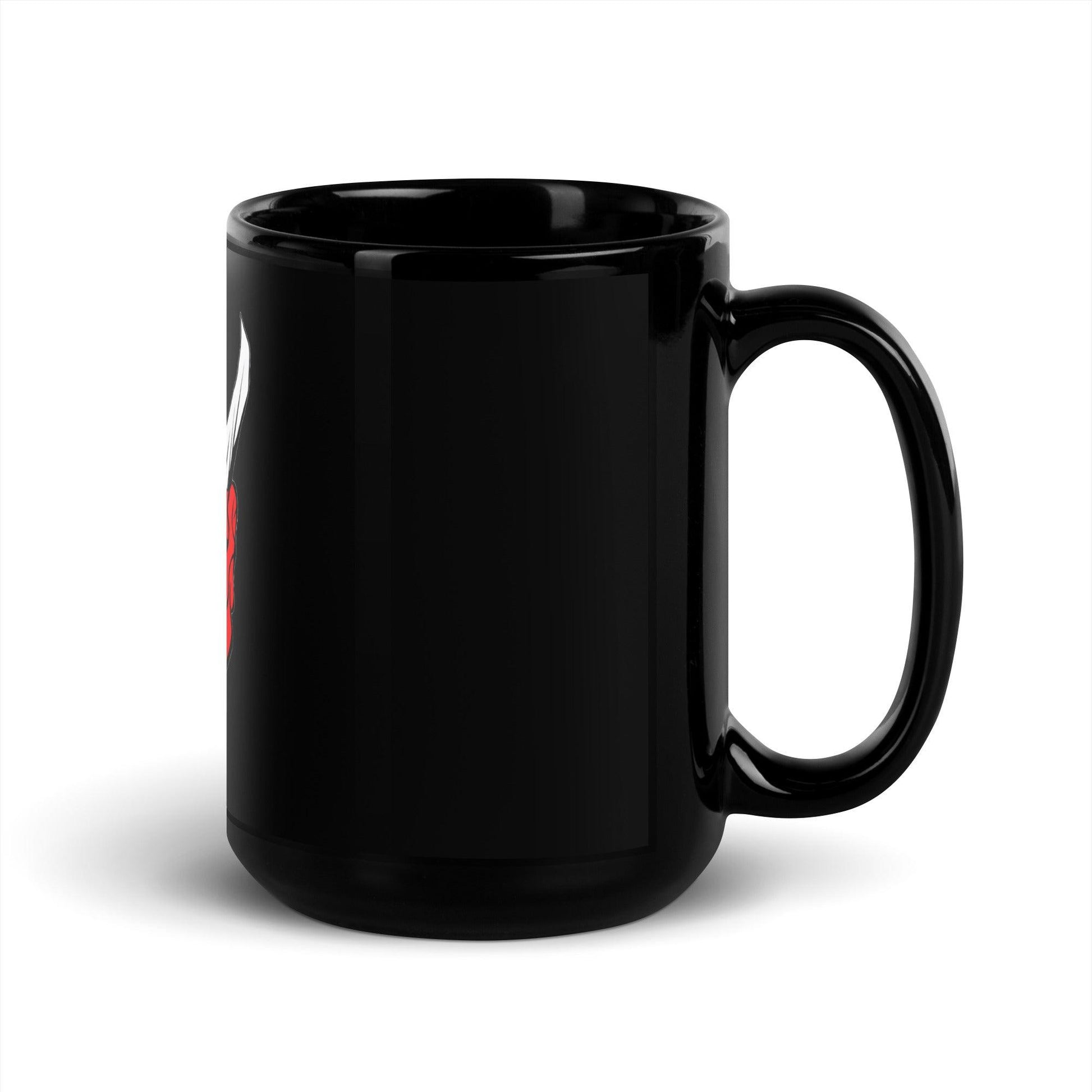 LORD SATAN 666 Red and Black Glossy Mug - Lizard Vigilante