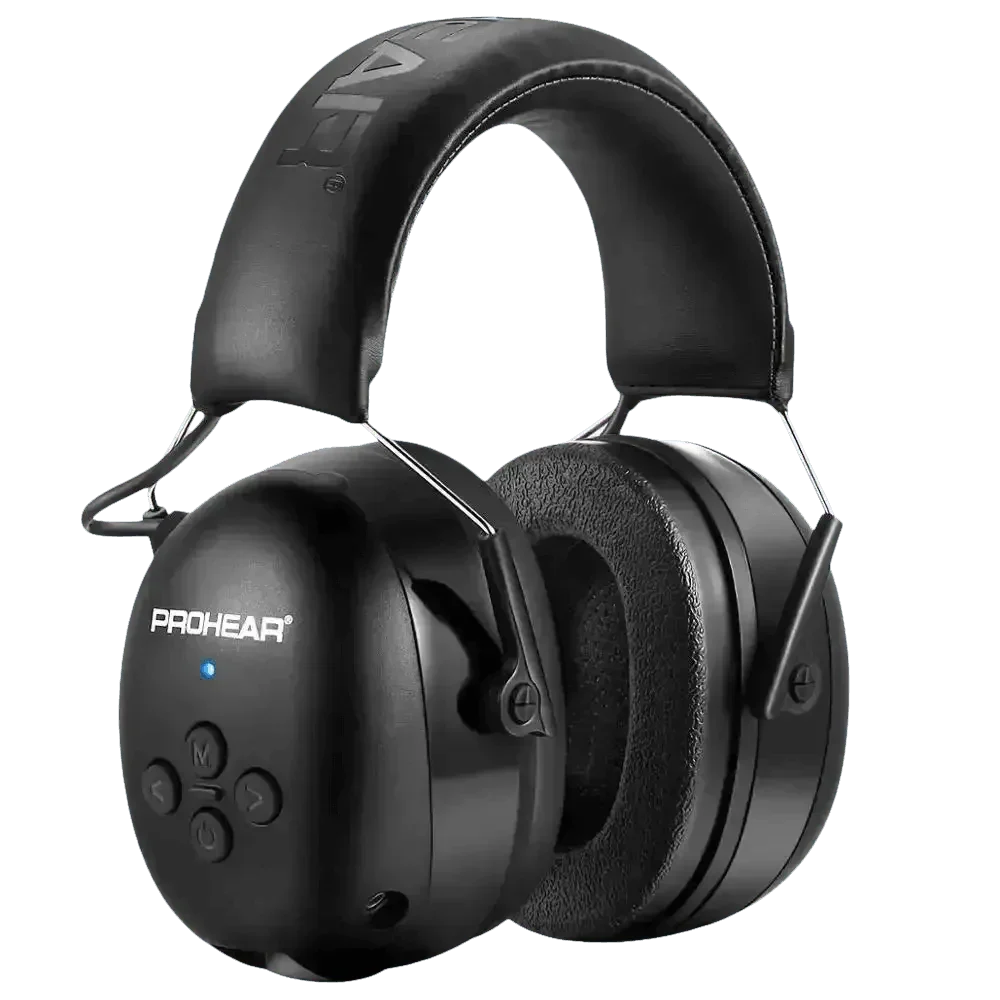 Black Noise Canceling Bluetooth Earmuffs
