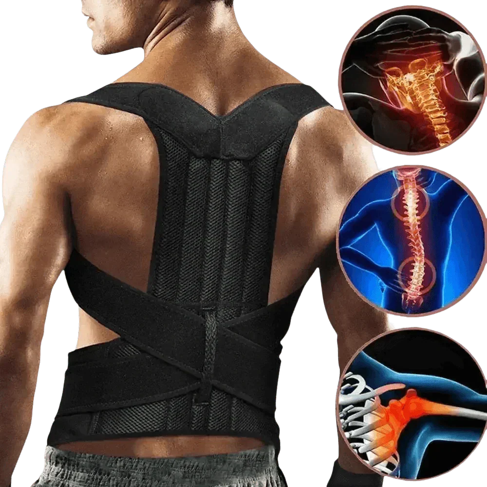 Black Posture Corrector Belt