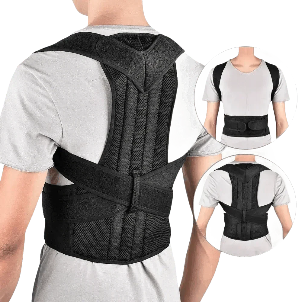 Black Posture Corrector Belt