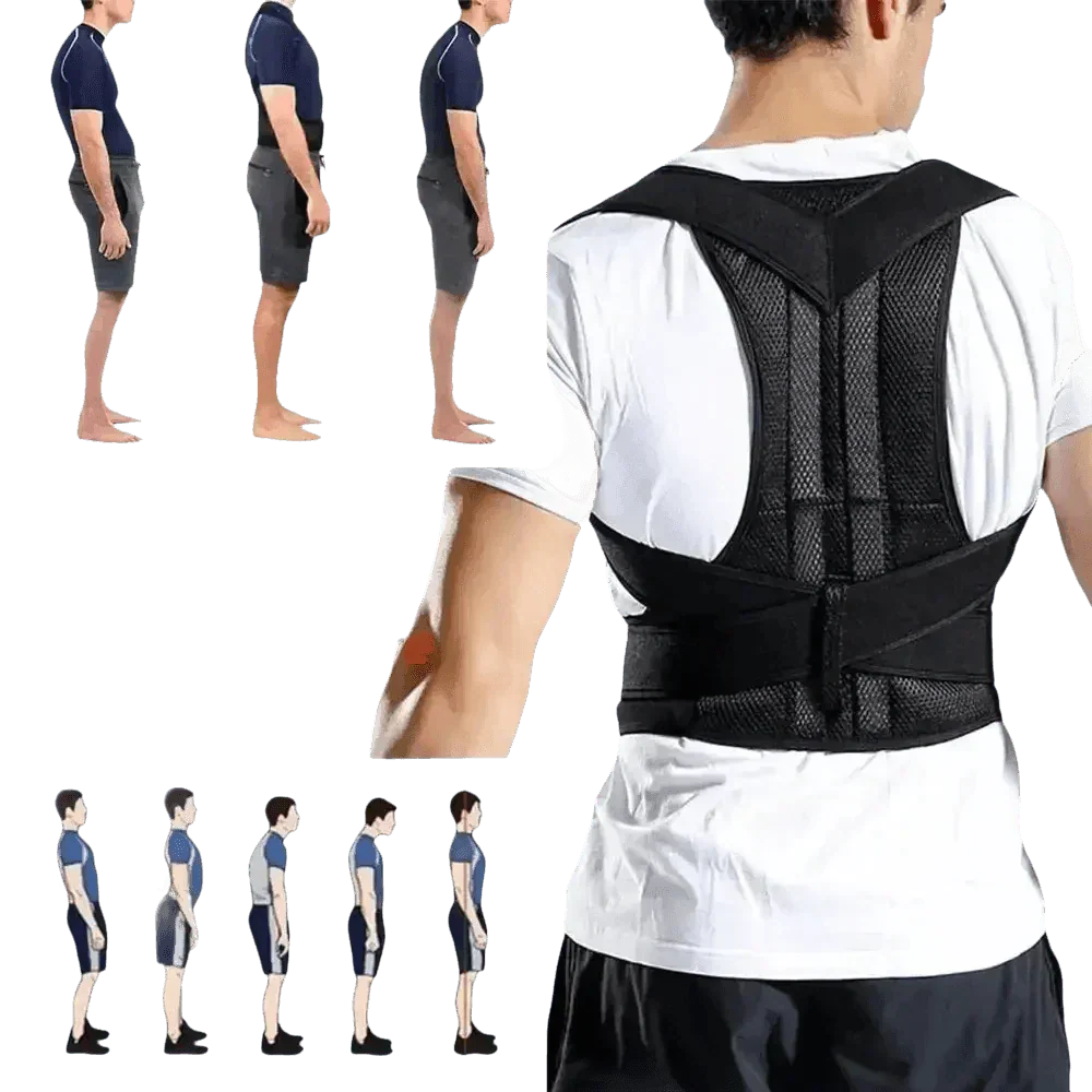 Black Posture Corrector Belt