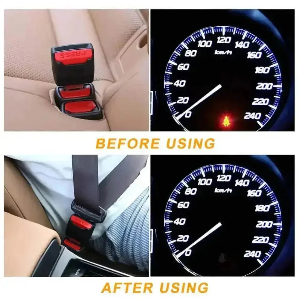 Black Red Car Seat Belt Extender