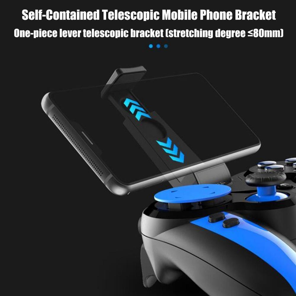 Black Solid Bluetooth Joystick Smartphone Trigger Gamepad Controller Compatible With TV PC Laptop