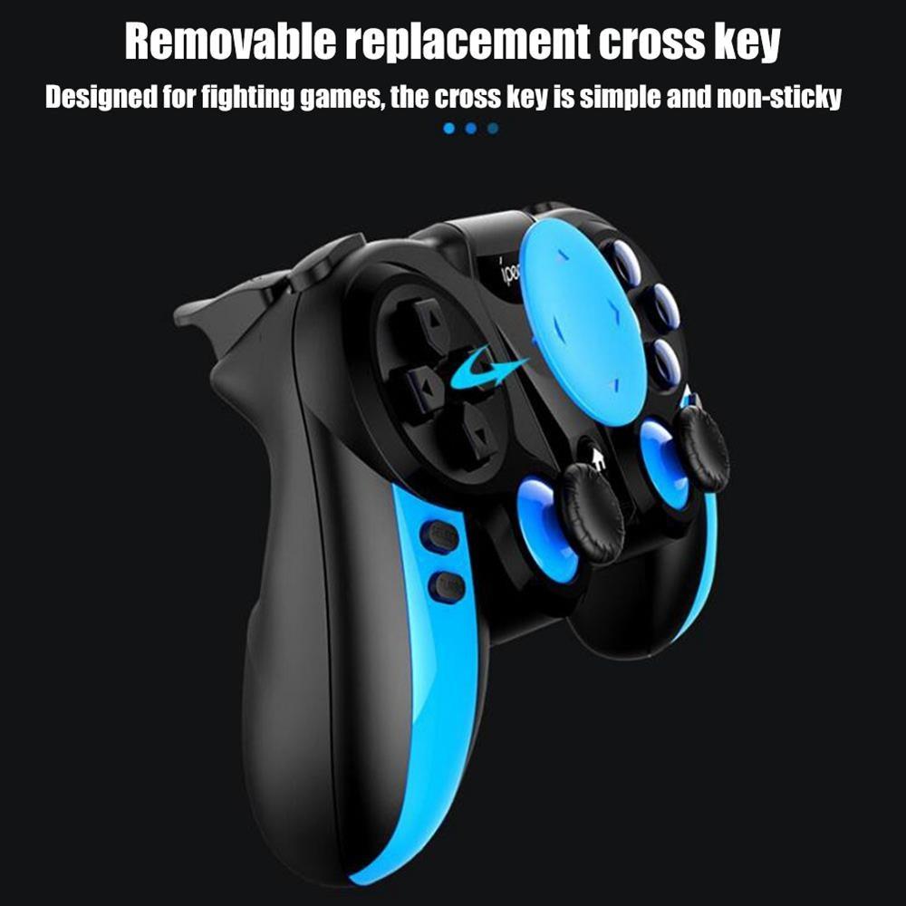 Black Solid Bluetooth Joystick Smartphone Trigger Gamepad Controller Compatible With TV PC Laptop