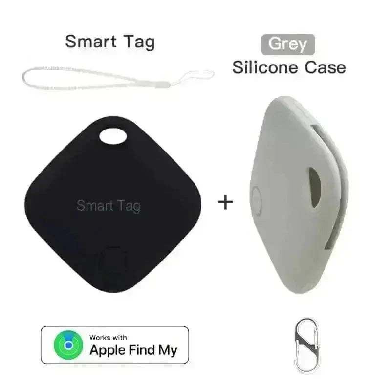 Black Square Bluetooth Long Distance Tracker