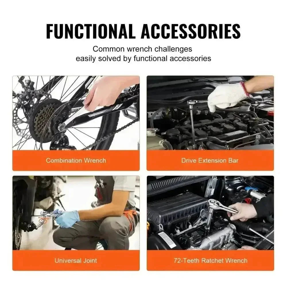 Black Vevor Mechanics Tool Chest Open Drawers