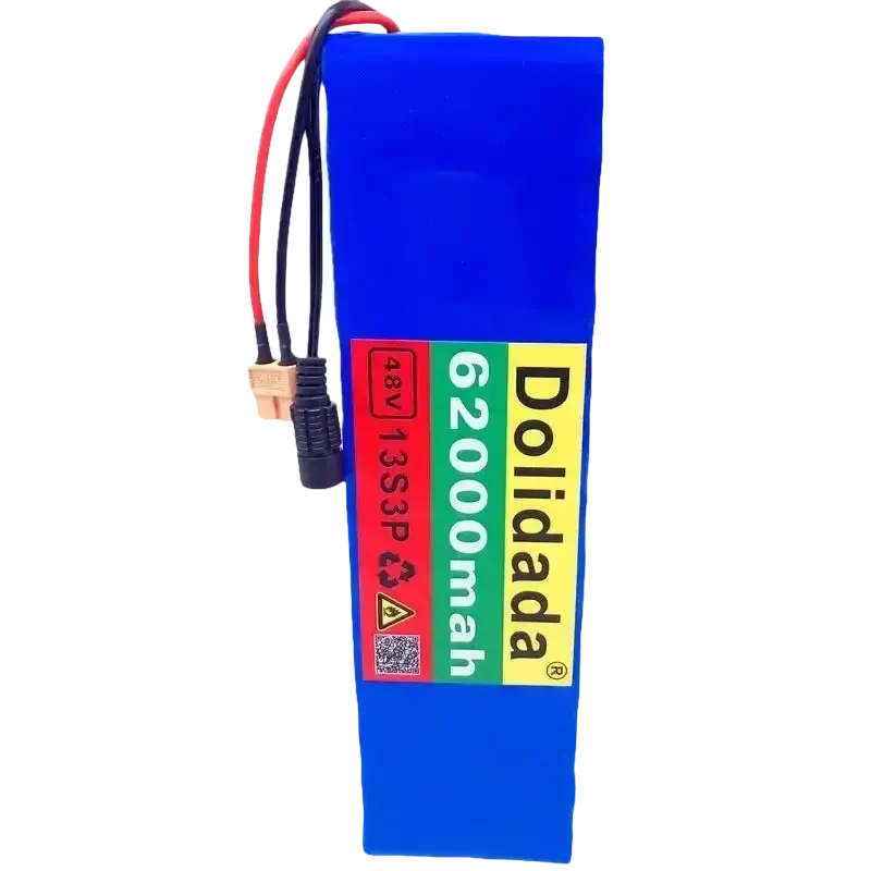 Blue 48V 62Ah Lithium Battery Pack 1000W 13S3P