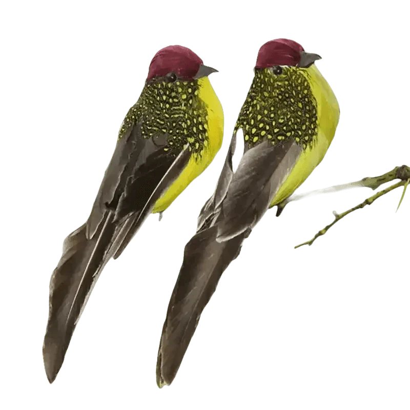 Blue Artificial Bird Flower Decorations