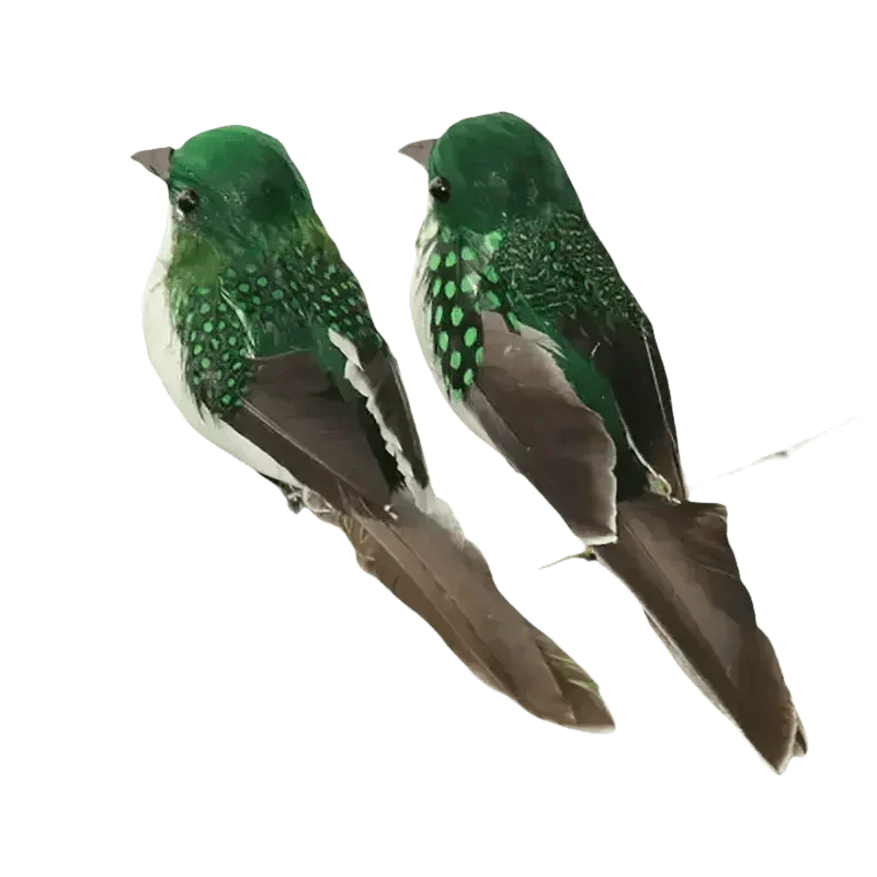 Blue Artificial Bird Flower Decorations