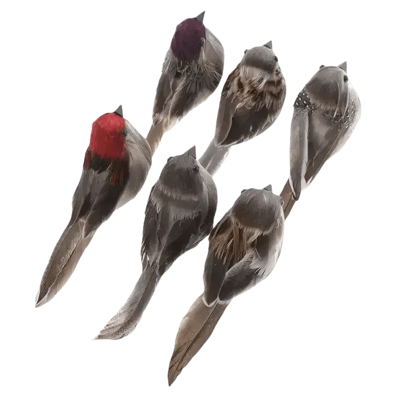 Blue Artificial Bird Flower Decorations