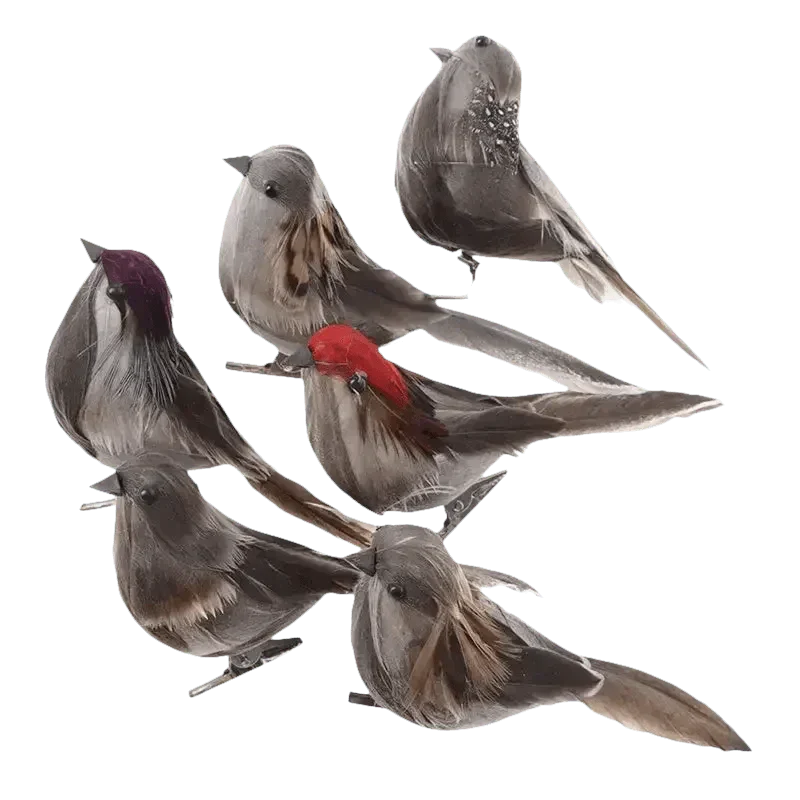 Blue Artificial Bird Flower Decorations