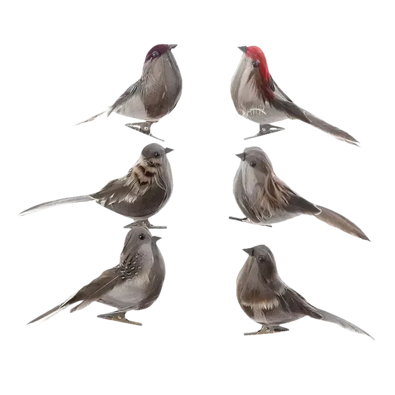 Blue Artificial Bird Flower Decorations