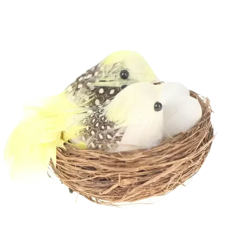 Blue Artificial Bird Flower Decorations