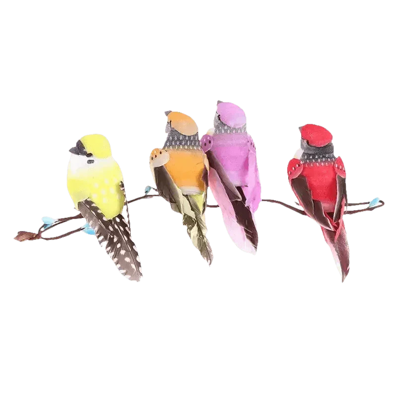 Blue Artificial Bird Flower Decorations