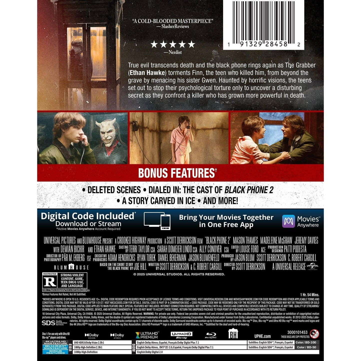 Black Phone 2 - Limited Edition Steelbook (4K Ultra HD + Blu-ray + Digital)