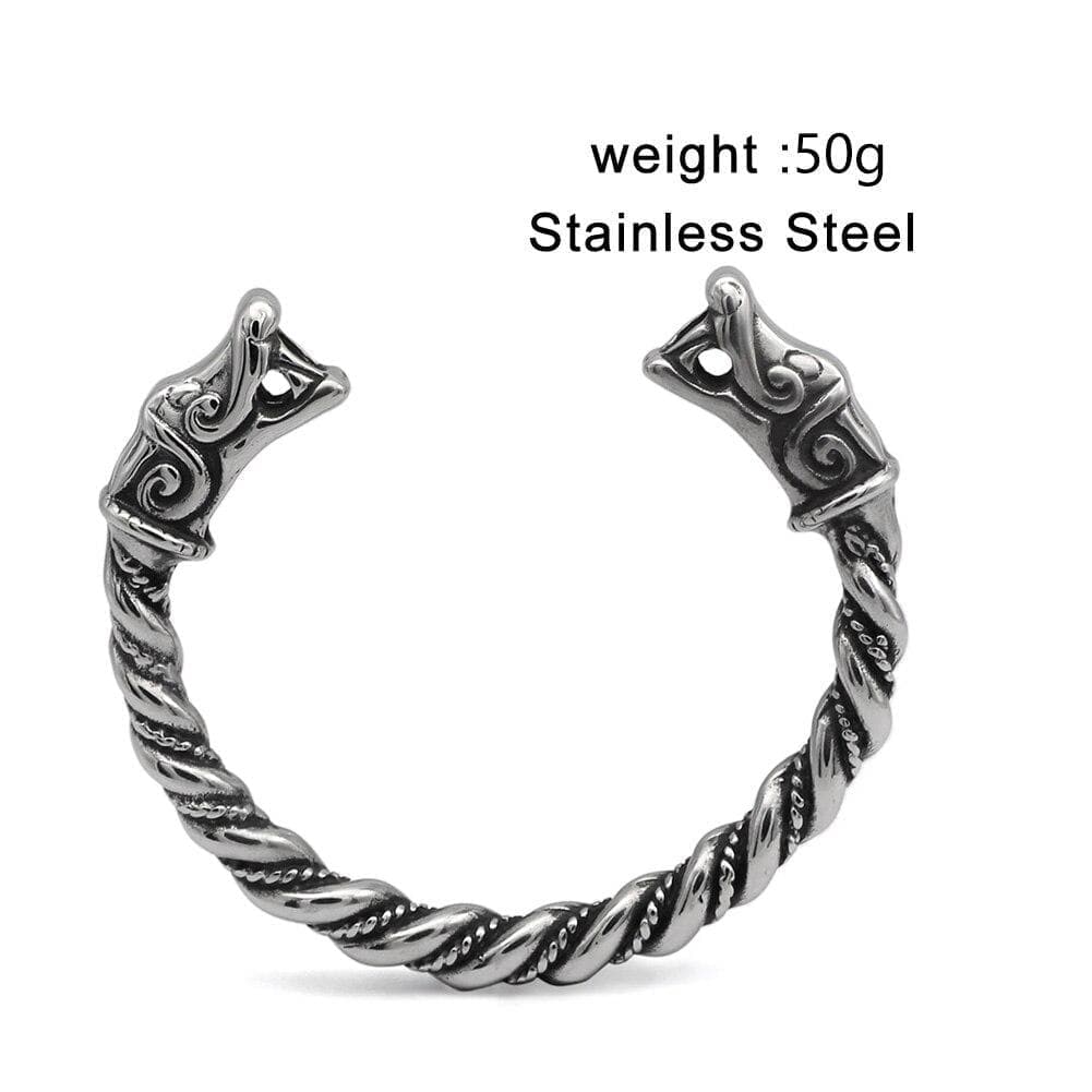 Vikings Nordic Dragon Stainless Steel Bracelet
