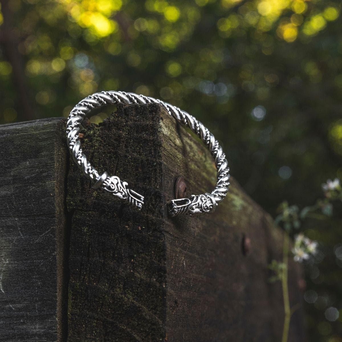 Vikings Geri & Freki Bangle Bracelet