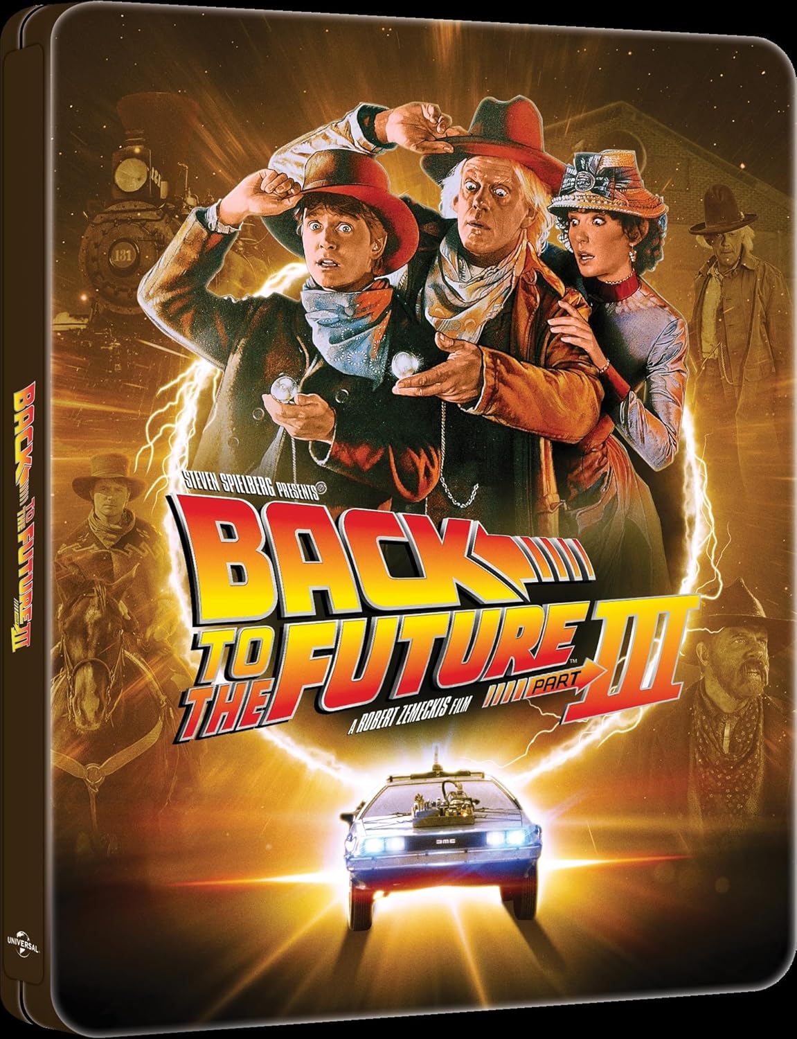 Back to the Future Part III - Limited Edition 40th Anniversary Steelbook (4K Ultra HD + Blu-ray + Digital)