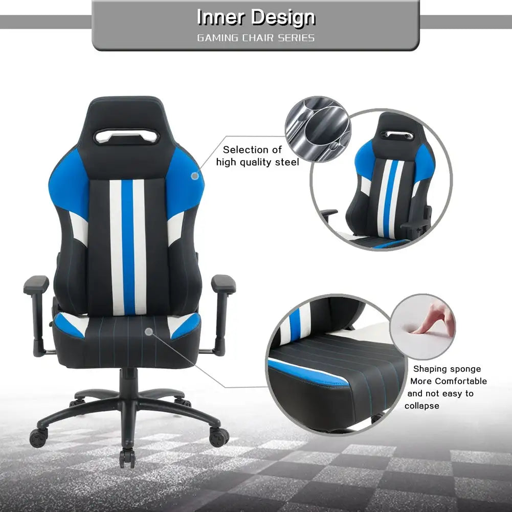 High Back Gaming Chair Racing Office Chair with PU Leather