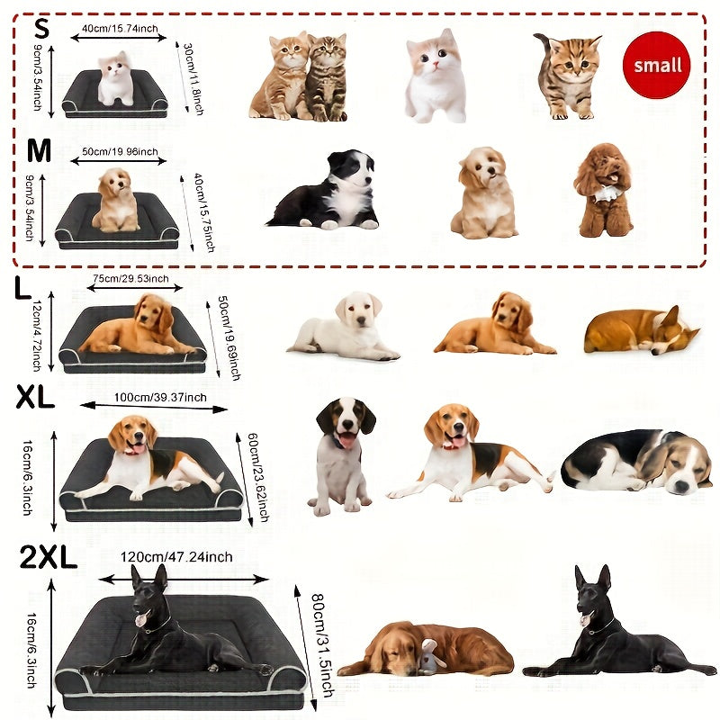 New Dog Sofa Pet Dog Bed Cat Bed Deep Sleep Dog House Square Thickened Warm Dog Mat Small Medium Large Dog House Pet Supplies Breathable Blanket Pet Dog Bed Dog Sofa Dog Bed Dog House Pet Supplies Accessories